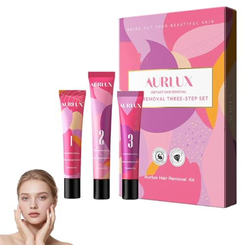 Aurlux Hair Remover Cream for Face, Aurlux Haarentfernung Gesicht Creme, Aurlux Hair Removal Kit, Gesichtshaarentferner Für Frauen, Wirksame Enthaarungscreme(1)