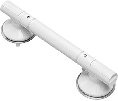 Suction Grab Bar - Sturdy Bathroom Handle, Non-Slip Design, Easy to Install Rail, Secure Grip | Safety Shower Accessories for Seniors, Elderly, Bathtub, Shower, Ba