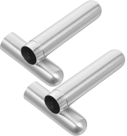 VERDANVERSE Tubo Portasigari in Acciaio Inox 2 Pezzi, Portatile | Chiusura Ermetica, Finitura Argento, Formato Cilindrico Compatto per Uso Personale e Viaggi D'affari