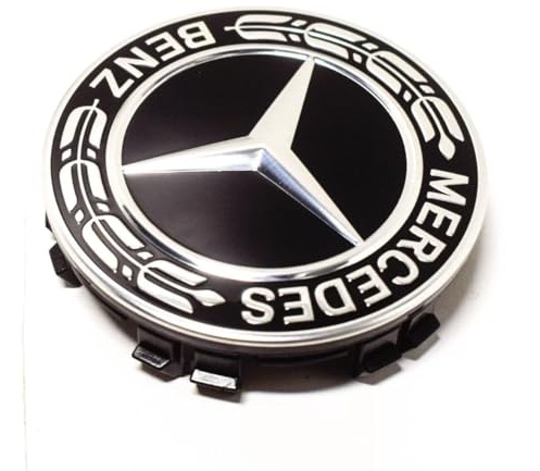 Original Mercedes Benz Raddeckel 73mm Schwarz Rad Emblem 2006- A22240022009040
