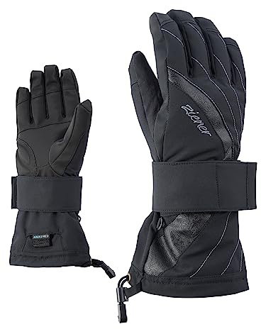 Ziener Damen Milana As(r) Lady Glove Sb Snowboard-handschuhe, black, 7.5