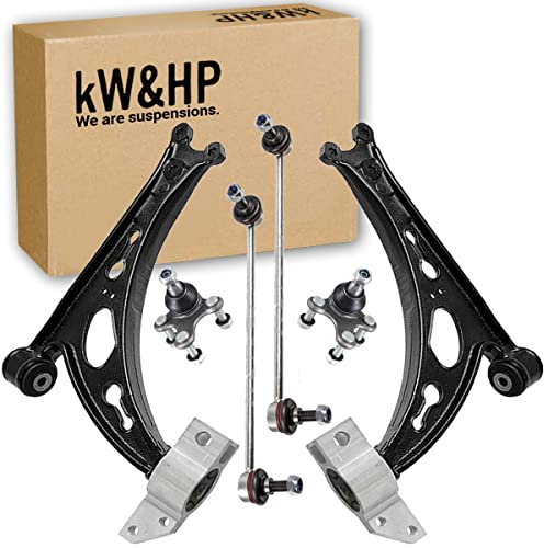 KIT 4PZ COPPIA BRACCETTI OSCILLANTI E BIELLETTE BARRA STABILIZZATRICE ANTERIORI DX/SX PER GOLF V 5, TOURAN, A3, ALTEA