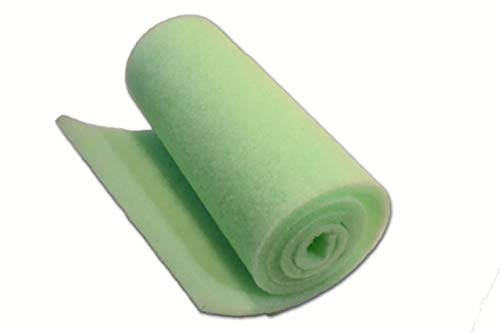 The Filter Pro Lime Green Fine Filter Media, 1 Thick, 14 x 56 Roll, Perfect for Aquariums, Koi Ponds or Water Gardens, Made in USA