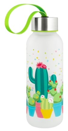 Pylones Happyglou Trinkflasche für Kinder, 42 cl, Kaktus, Einheitsgröße