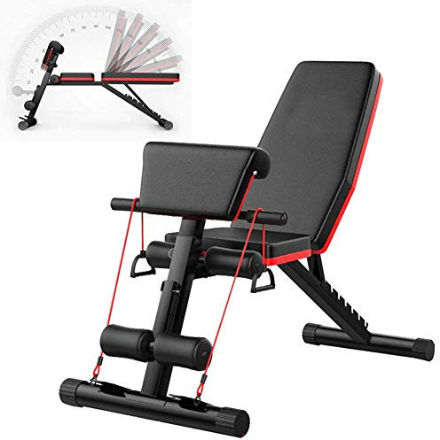 XBSLJ Hantelbank Weight Benche Adjustable Lifting Utility Workout Bench, Gewichtheben und Krafttraining mit schnell zusammenklappbarem multifunktionalem Ganzkörpertraining für das Heim-Fitnessstudio
