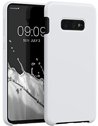 kwmobile Handyhülle für Samsung Galaxy S9 Plus Hülle - Case Silikon - Kabelloses Laden - Schutzhülle Cover in Weiß matt