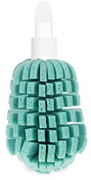 Full Circle Magic Wand Replaceable Glass Cleaner Sponge Head, Cellulose, Recycled Plastic, Teal, 1 Count (Pack of 1)