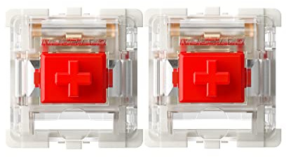 Gateron G Red Pro Switches prelubricados 3 pines RGB SMD lineal para teclado mecánico para juegos (108 piezas, rojo)