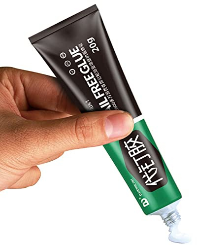 Super Colle Forte, Super Glue Extra Fort & Rapide Colle de Fixation Surpuissante Colle Blanche Colle Transparente à Séchage Rapide pour Tous Les Matériaux Aucun Clou Requis Support Fixe