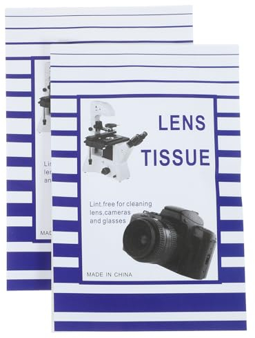 ULTECHNOVO 100 Piezas Papel para limpieza de lentes de, De Limpieza Sin Polvo Para Lentes De Microscopio Y CáMaras, Sin pelusa y seguro, Para limpiar lentes DSLR, microscopios y anteojos