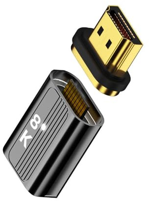 cablecc HDMI 2.1 8K Tipo A Maschio a Femmina Magnetica Straight Spina Video Adattatore per Laptop HDTV