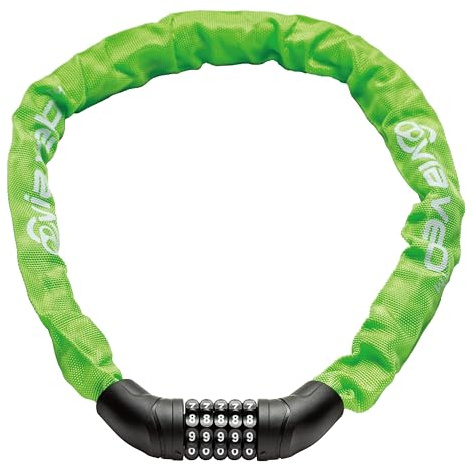 Via Velo Bike Chain Lock, 5-Digit Resettable Combination Heavy Duty Anti-Theft Bicycle Lock, 2.95 Ft Security Bike Locks for Scooter, Motorcycle, Gate, Fence, Valuables Etc