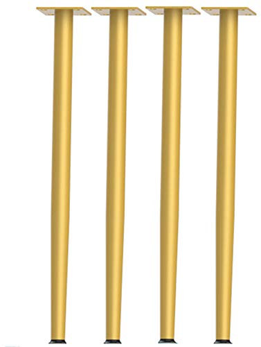 asdchZen Möbelbeine 4 Stück Esstischbeine Metall Industrielle Möbelbeine DIY Couchtischbeine Couchbeine Schrankbeine Gold Höhe 62 Cm/72 cm (72 cm)..
