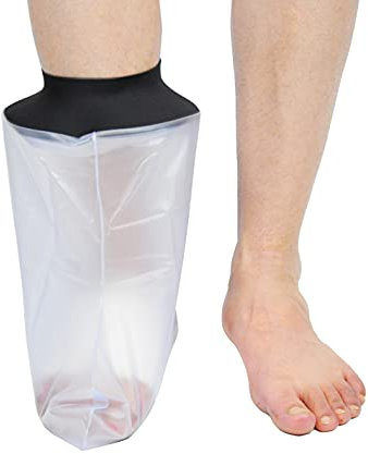 PCL Media ltd Housse imperméable en plâtre – Couvre-jambe imperméable réutilisable pour bras de douche, jambes et pieds | Protection imperméable pour bras de douche | Couverture complète pour plâtre