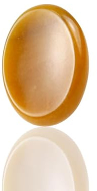 Citrin-Kristallstein-Sorgenstein für Kinder, ovaler Handschmeichler, Daumenstein, Kristalle und Heilstein, Quarz, Großpackung für Wicca, Reiki, Heilenergie, Chakra-Stein, Hexerei-Zubehör (1 Stück)