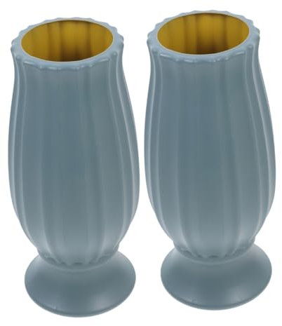 Cabilock Juego De 2 Jarrones De Flores para Cementerio Monumentos para Flores De Cementerio Urna De Metal Jarrón para Lápida Soporte para Flores para Insertos Decorativos para Jarrones De Cementerio