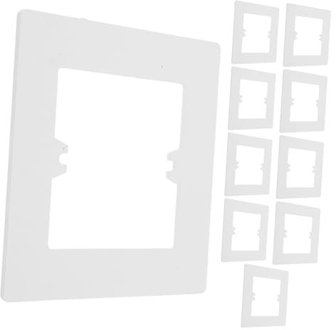 Mikikit 10piezas Extensores De Placa De Pared Cubiertas Decorativas Ocultadores De Enchufes Pvc Seguridad Familiar