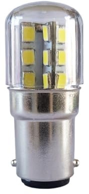YSJX Lights, Pack of 20, LED Refrigerator Bulb, AC85-265V T18S E14/B15D 2W Double Contact Small Lamps, Household Bulbs(Warm White,2W B15D 85-265V)