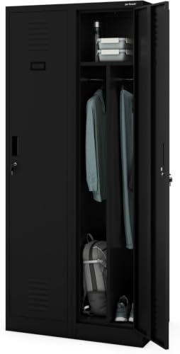 Jan Nowak Spindschrank Umkleideschrank Metall 2 Abteile 180x80x50 cm