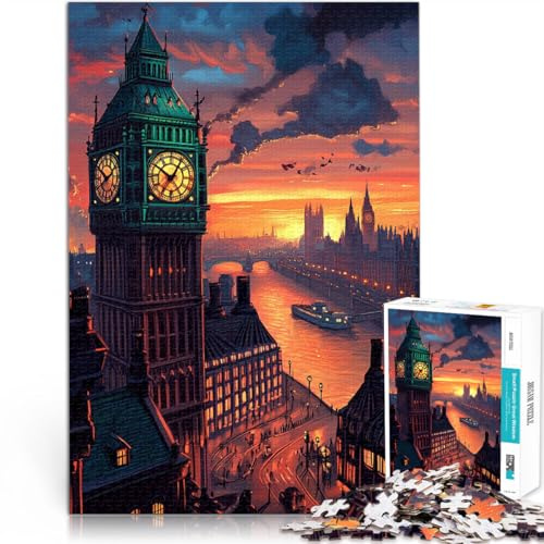 Familienspiel für und Big Ben Tower 2000 Teenager-Teile-Puzzle 70x100cm denn eignet ganze Familie für ab 14 Jahren