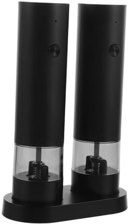 Luxshiny Moulin à Poivre Électrique Rechargeable Moulin à Sel Avec Charge Usb Broyeur Automatique Pour Cuisine Barbecue Usage Plein Air