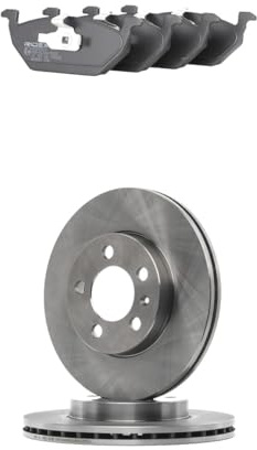 RIDEX 3405B3445 Kit dischi e pastiglie Assale anteriore con lamierino anticigolío con clip pistone ventilato