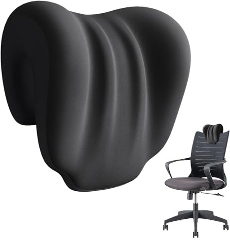 Påsthuvudstöd Kontorstol, NAVESO Cervikalt Kudde av Memory Foam för Kontorstol, Cervikal Kudde för Kontorstol, Ergonomisk Kudde, Cervikalstöd, Kudde för Påsthuvudstöd för Kontorstol (AA)