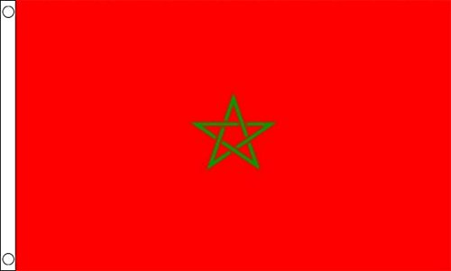Marruecos Bandera Robusta Bandera De Jardín Con Ojales Flag Para Fiesta Balcón Exterior 90X150Cm