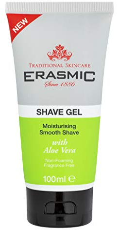 Erasmic Moisturizing Smooth Aloe Vera Rasiergel, 100 ml