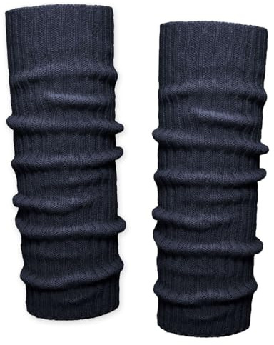 Soul-Cats Grobstrick Bein Stulpen unifarben Beinwärmer Leg Warmers Beinlinge für Herbst Winter Sport