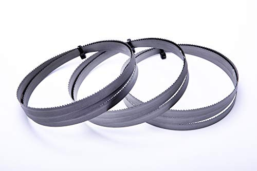 Encut - Set di 3 lame per sega a nastro ad alte prestazioni, 1440 x 13 x 0,65 mm, 8-12 ZpZ Bimetall M42