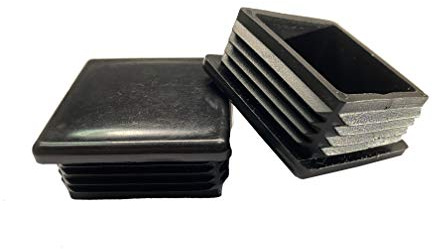 dexierp Protection Force 2 51mm (Pack of 8) Square OD Tubing Plastic Insert Plug, Tubing Post End Cap, Chair Glide