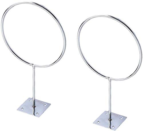 U/D Edelstahl-Wandhalterung für Sportbälle, Basketball, Fußball, Volleyball, Gymnastikball, Medizinball, 2 Stück