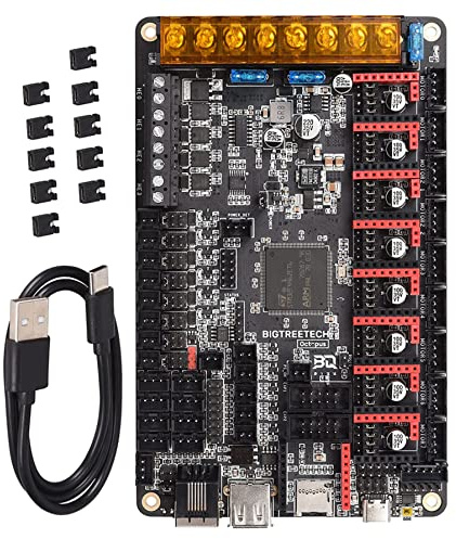 BIGTREETECH Octopus V1.1 Carte de contrôle pour imprimante 3D CR10 Ender 3 Améliorer Spider Carte mère Marlin 2.0 Klipper Support TMC2209 TMC2208 TMC2130, TFT35 E3 V3.0, TFT35 V3.0, 12864LCD etc