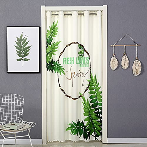 Hiyfe Türvorhang für den Innenbereich, Verdunkelungsvorhang für Haus innen, für Fenster und Türen, wärmeisolierend, Vorhang für Haus und Dekoration, mit Teleskopstange, K, 120 x 200 cm