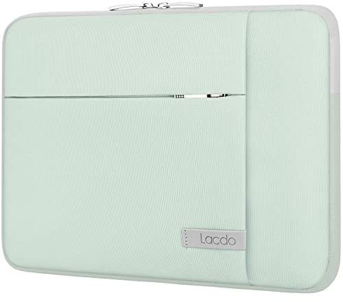 Lacdo 11 Pollici Borsa Protettiva Chromebook Custodia per 11.6 Pollici Samsung Lenovo ASUS Dell HP Chromebook, Surface Pro 9 8 X 7 6 5, HP Stream 11, MacBook Air 11 Impermeabile Antiurto, Verde
