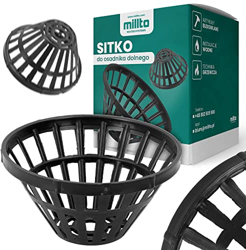 Millto™ Filtre pour Tuyau de Descente Gouttière Collecteur de Feuilles Déchets Système de Drainage Panier Crépine écoulement de l’Eau Polypropylène Grillage