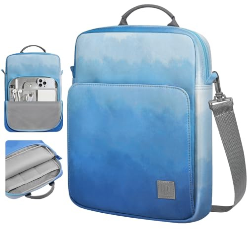 Dadanism 9-11 Zoll Tablet Tasche mit Schultergurt & Griff, Nebel Blau | für iPad Air 11 M4/M3, iPad Pro 11 M5, iPad A16 11, iPad 10. Gen/Air 5 10,9, iPad 9/8/7. Gen 10,2, Galaxy Tab A11+ 11