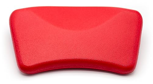 Jieotwice Badewanne Kissen Home Bad Becken PU Polyurethan Kissen Badezimmer Liefert Wasserdichte Kopfstütze mit Saugnäpfen(Rot)