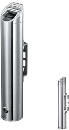 MOERGO Wandaschenbecher Für Draußen, Wandaschenbecher Für Draußen, Wand-Aschenbecher Edelstahl Outdoor Zigaretten-Aschenbecher Creative Public Smokeless Ash Tray Smoking Receptacles Abschließbar