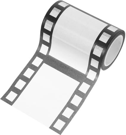 Ciieeo 1rolle Dekoratives Papierband Scrapbooking Tape Mit Filmrollen-Muster Lang Selbstklebend Für Bastelprojekte Karton-Dekoration Und Kreative Werke