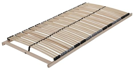 Home Deluxe - Lattenrost Mado - 140 x 200 cm, 7 Liegezonen, 42 Federleisten, Härteregulierung, Mittelgurt - bis 160 kg belastbar I Lattenrahmen Bettrost Lattenrahmen