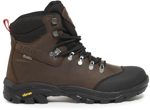 Aigle Laforse Vibram vandringssko blandad, Mörkbrun, 43 EU