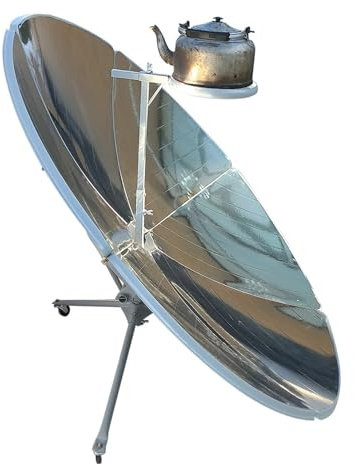 Fornelli da campeggio portatili Forno solare for cottura ad acqua bollente da campeggio all'aperto, fornello solare parabolico da 59 '', 800-1000 ℃ per picnic all'aperto, campeggio, escursionismo