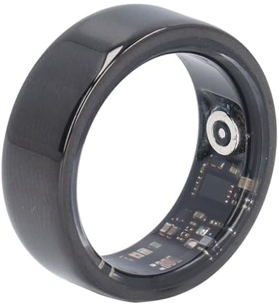 Cuifati Smart Health Ring, Wearable Bluetooth Fitness Health Tracker Step Counting Ring with APP, IP68 Waterproof Rechargeable Activity Tracker Ring for Men and Women (21.5mm/0.85in)