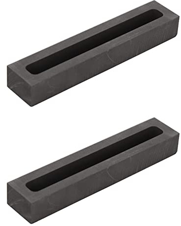 NISHZHU 2 STÜCKE Barrenform Zum Gießen Von Gold, Silber, Metall, Kupfer, Messing, 3,1 X 0,3 X 0,3