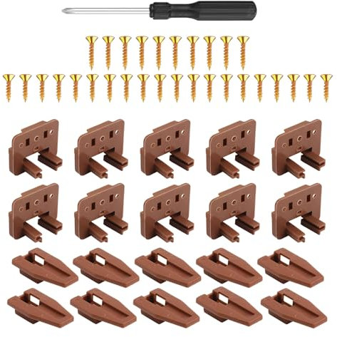 Vielseitige Schubladenführungen, praktische Schubladenschiene, Reparaturpaket, geeignet für Kommoden, Nachttische und Schränke