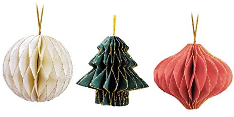 Cabilock 1 Satz Weihnachtsbaum-anhänger Lichterketten Weihnachten Aus Papier Dekorationen Weihnachts Party Christbaumanhänger Weihnachten Hängen Weihnachtsbedarf Doppeltes Offsetpapier 3st