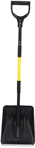 Picysa Paletta da neve robusta, con doppia maniglia, design ergonomico, grande testa 26,5 cm × 32 cm, lunghezza totale 113, rimovibile, strumento invernale per vialetto, casa, garage, nastro