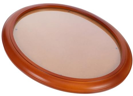 Zerodeko Cornice Ovale in 30 CM per Foto da Parete Design Semplice e Bordi Lisci, Decorazione Naturale per Casa, Ufficio e Negozio